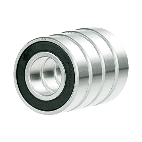 4x 6016-2RS Ball Bearing 80mm x 125mm x 22mm Rubber Seal Premium